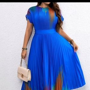 Shein pleated dress